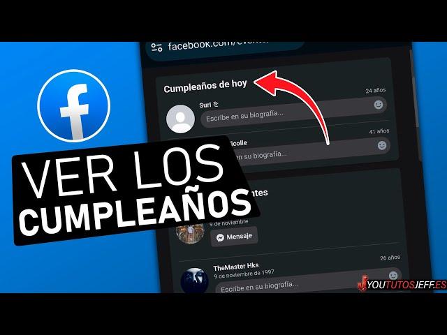 Como Ver los Cumpleaños en Facebook 2024 