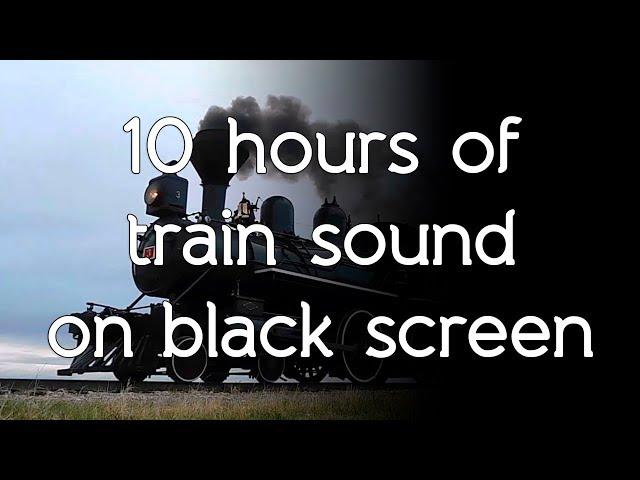  Train sound on high quality white noise ASMR relax sleep study black screen dark screen