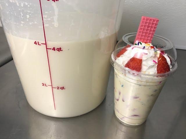 CREMA DULCE para las Fresas con Crema PARA NEGOCIO