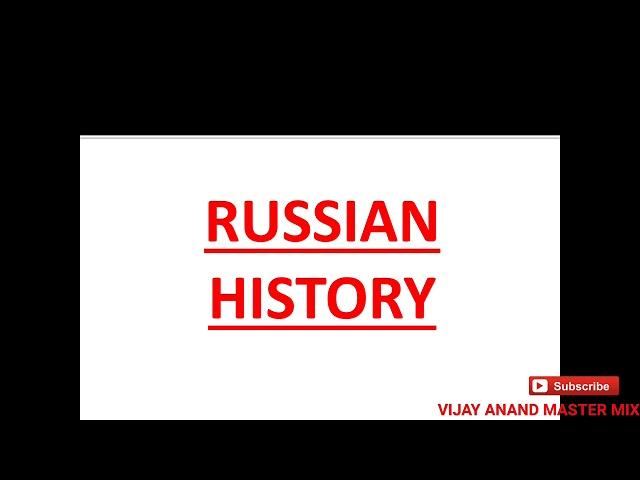 RUSSIAN HISTORY (English) on VIJAY ANAND MASTER MIX