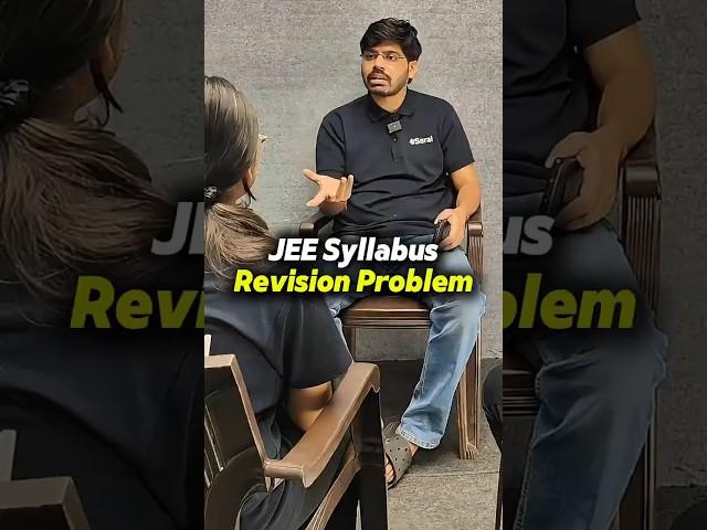 JEE Syllabus Revision Problem | IIT Motivation Status #shorts #esaral  #iitbombay