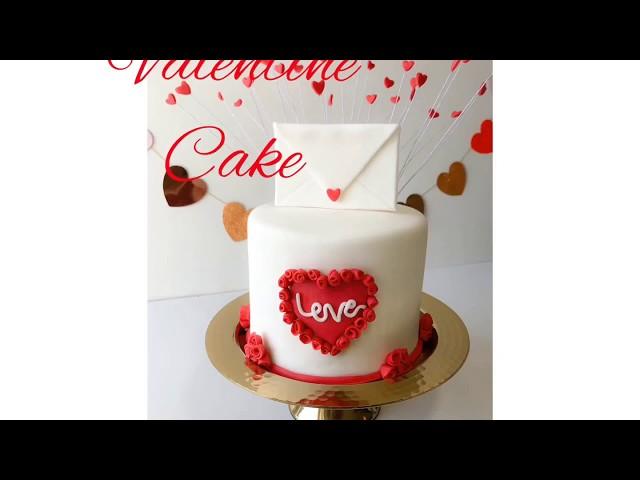 Valentine cake,heart cake tutorial ,Red velvet cake recipe ⤵️,red velvet torte,Fondant verzieren.