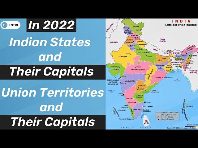Indian States and Their Capitals/Union Territories 2022/states and capitals of india