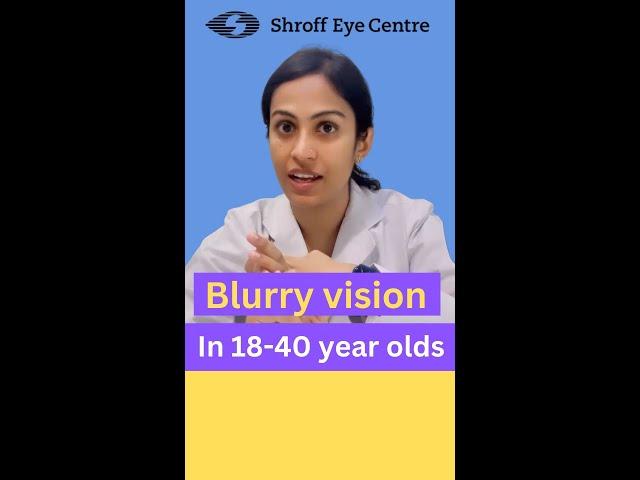 18-40 yo & blurry vision?  #dontignore #shortsindia #besteyedoctorindelhi