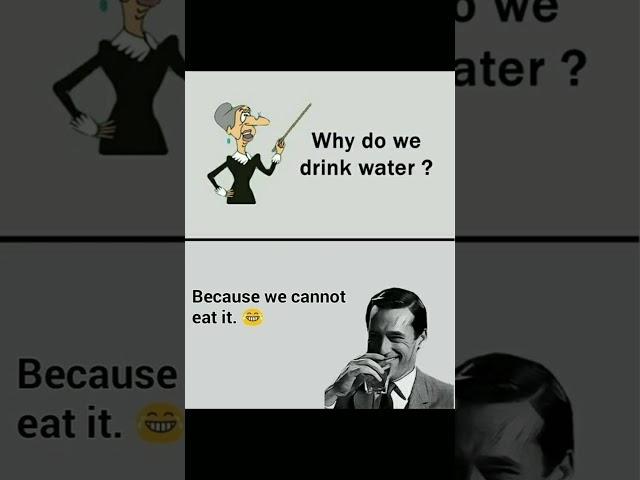 Why people drink water #comedy  #jokes #rocked #avpmanor