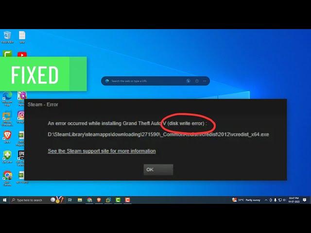 How To Fix Steam Disk Write Error (2 Minutes Fixed)