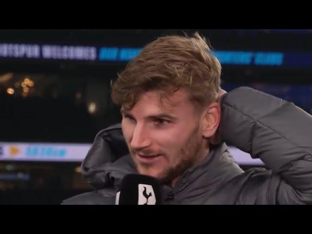 IT MEANS A LOT Spurs 2-1 Man City Timo Werner Interview | Tottenham Hotspur v Manchester City COYS