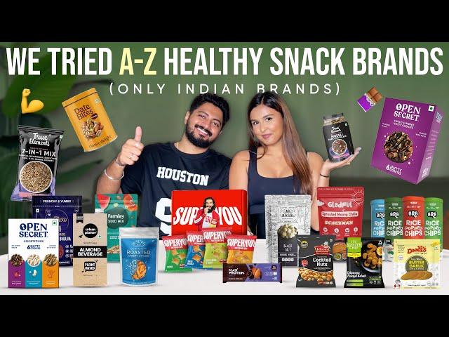 Rating INDIAN Snack Brands from A-Z ️ / Mridul & Aditya