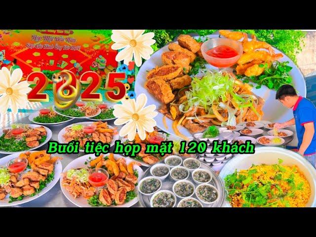 Món ngon đãi tiệc 120 khách cùng gỏi bò thái lan & gà chiên hấp dẫn