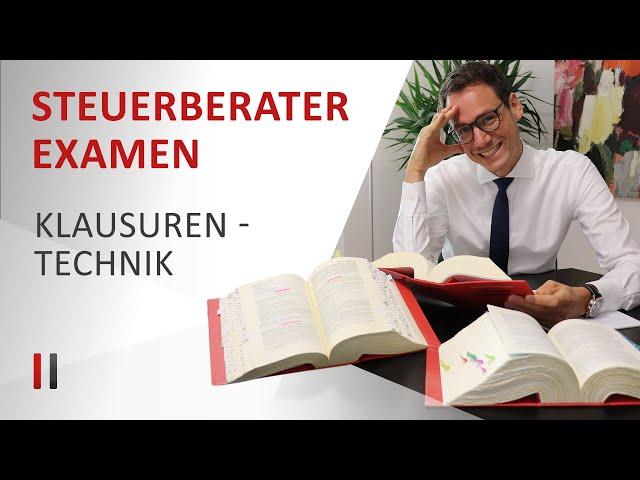 Steuerberaterexamen: Mit der richtigen Klausurentechnik eine 3,0! Steuerberater Christoph Juhn