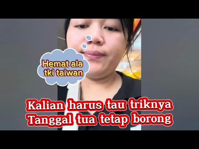 Belanja sebanyak ini cuma habis segini.begini tips hemat uang jajan||tki taiwan