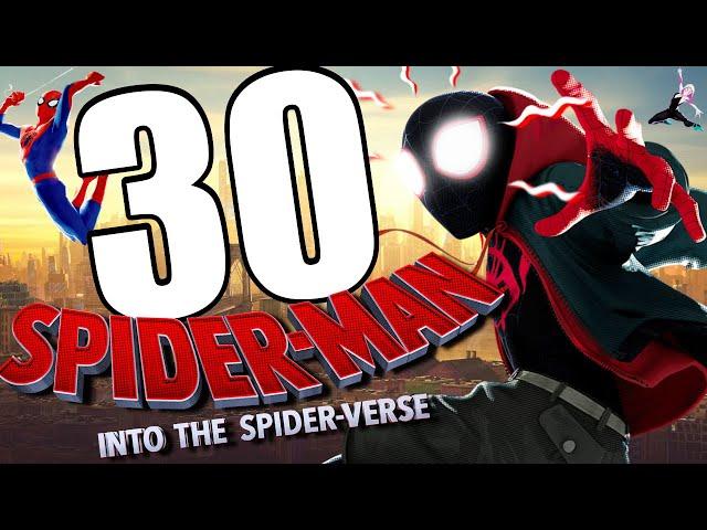 30 INSANE DETAILS IN SPIDER-MAN INTO THE SPIDER-VERSE