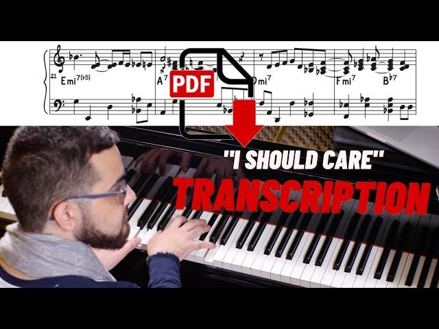 Bijan Taghavi - Transcription - I Should Care (Solo Piano)