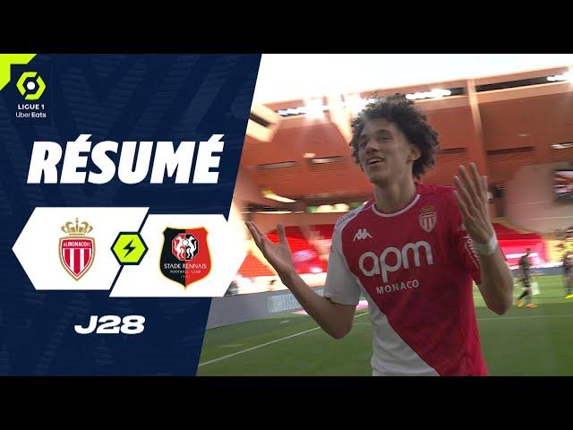 AS MONACO - STADE RENNAIS FC (1 - 0) - Highlights - (ASM - SRFC) / 2023-2024