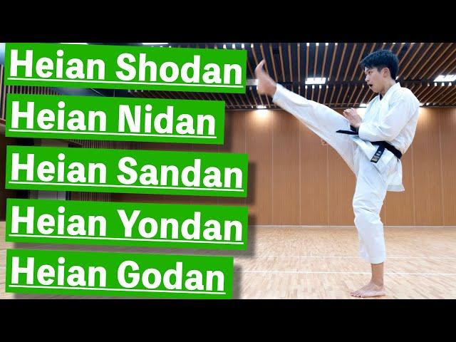 (FULL TUTORIAL) Heian Shodan, Nidan, Sandan, Yondan, & Godan