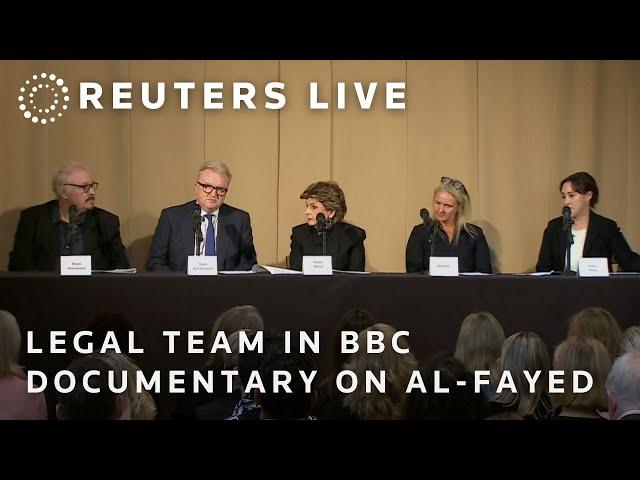 LIVE: Legal team featured in BBC documentary on Al-Fayed hold presser