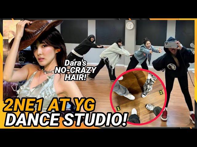 Dara's crazy hair; 2ne1's rehearsal at YG studio & possible concert in the Philippines!?