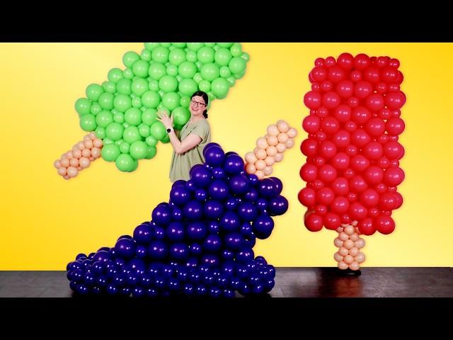 Giant Balloon Popsicle - DIY