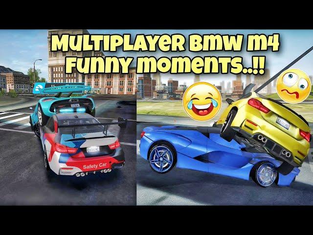 Multiplayer Bmw m4||Funny moments ||Extreme car driving simulator||