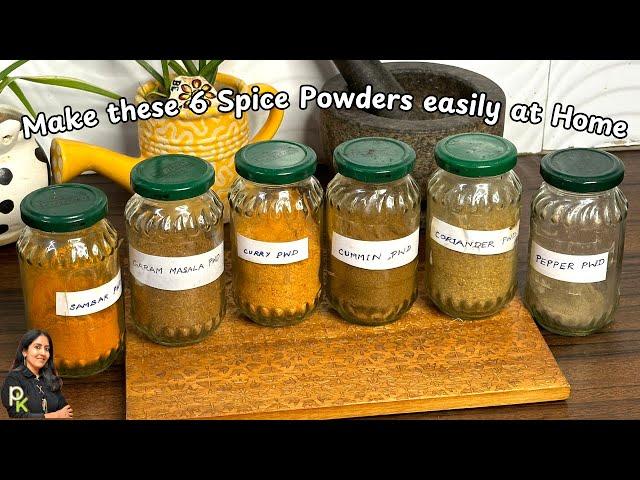 Stop Buying Spice Powders-Make it At Home Easily-6 Must Try Spice Powders to Elevate Your Cooking