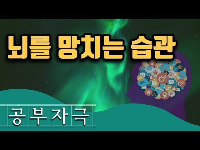 뇌를 망치는 습관과 중독들 ㅣ 공부자극, 뇌과학