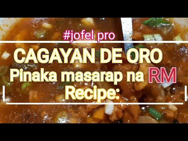 Cagayan de oro Best RM RECIPE