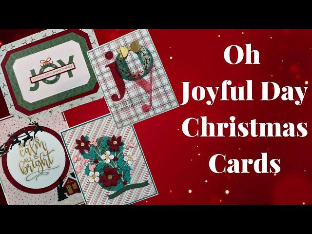 Oh! Joyful Day Christmas Cards using Rosie's Studio Oh Joyful Day Card Kit