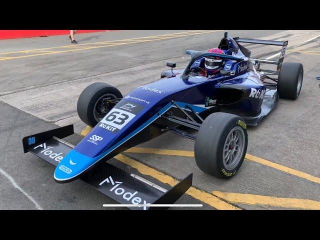 F4 testing with Oliver Gray at Donington today