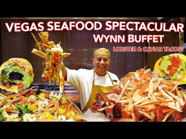 Wynn's $75 Seafood Spectacular Vegas Buffet | Lobster & Caviar Tacos?!?