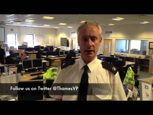 Superintendent Jim O'Ryan message about warrants executed in Thames Valley