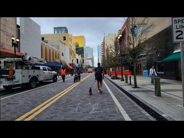 4K Downtown Miami , Spring Break Cycling Travel Tour , Miami Florida , March 2025