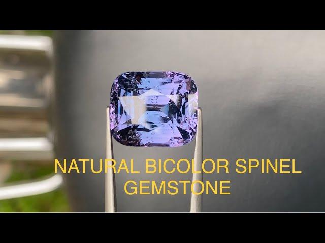 NATURAL BICOLOR SPINEL GEMSTONE #gemstone #spinel #bicolor_spinel #cgt