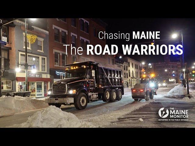 How road warriors clear snow after a Maine snowstorm