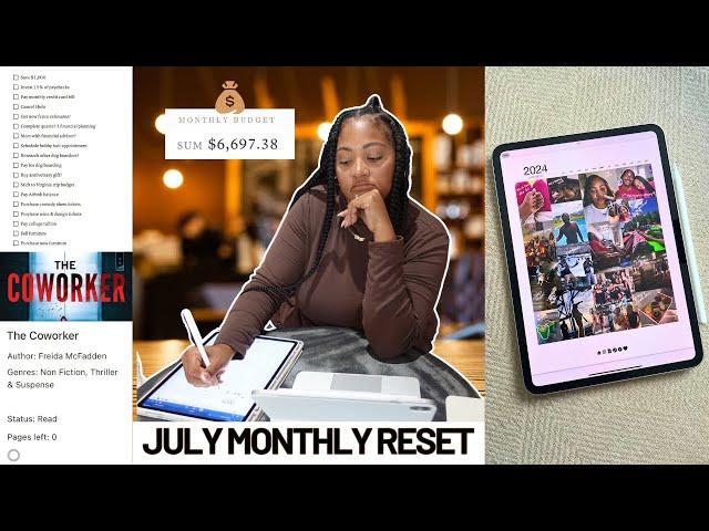 JULY MONTHLY RESET ROUTINE + june budget results, VERY low lows, checking off a bucket list item! 