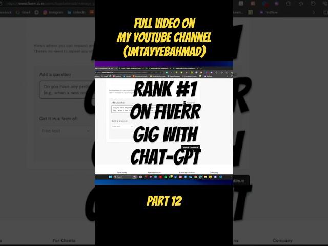How to rank your gig on fiverr? #fiverr #upwork #shorts