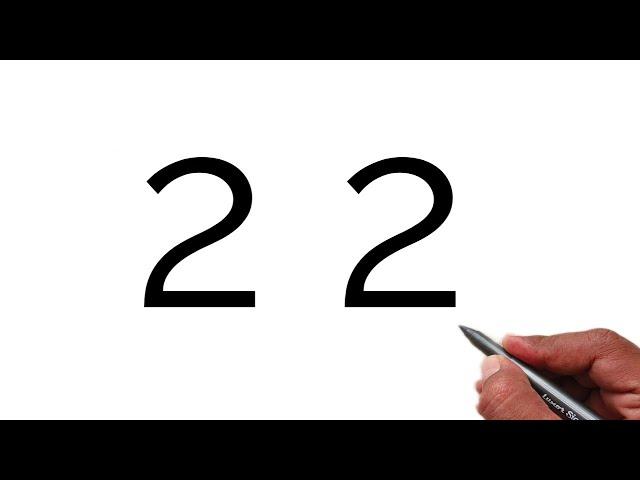 How to draw beautiful bird from number 2 | bird drawing using number 2 | Drawing bird