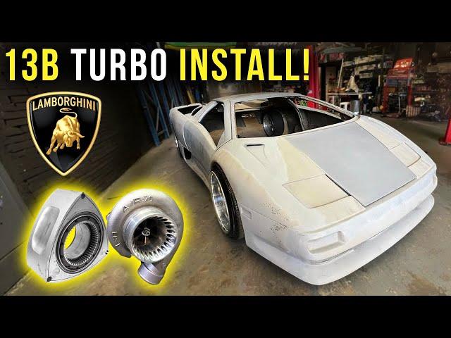 FAKE Lamborghini Drift Car TURBO ROTARY Install | Part 3