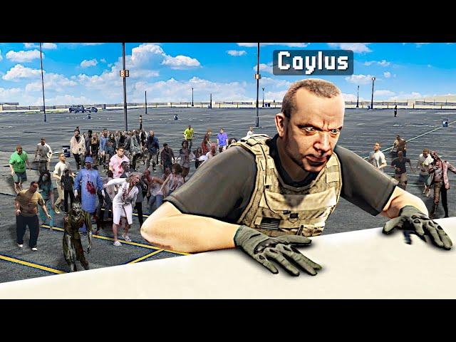 Surviving MASSIVE ZOMBIE APOCALYPSE in Realistic Game!