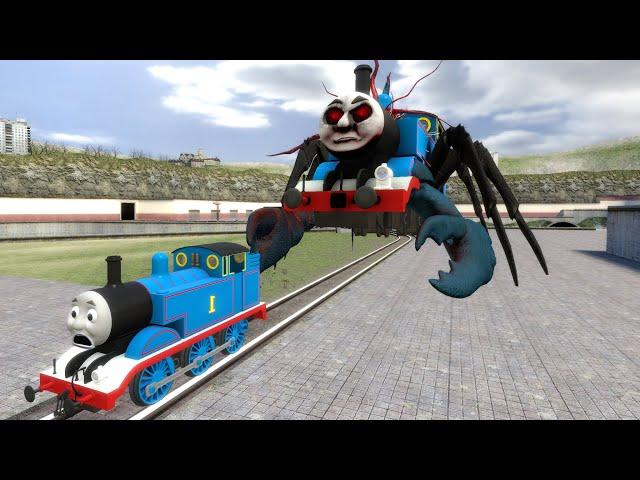 Building a Thomas Train Chased By New Cursed Thomas vs Zoochosis in Garry's Mod