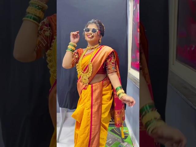 Ashwini Joshi Navvari Look | Beutiful marathi girl️ instagram Reel