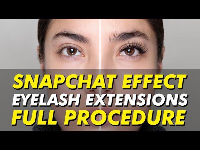 NEW at Eye Design New York | Snapchat Effect lash extensions by Nadia Afanaseva