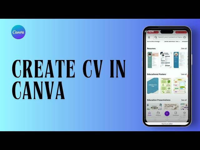 How to Create a CV in Canva (Easy 2024) I Net Nimble