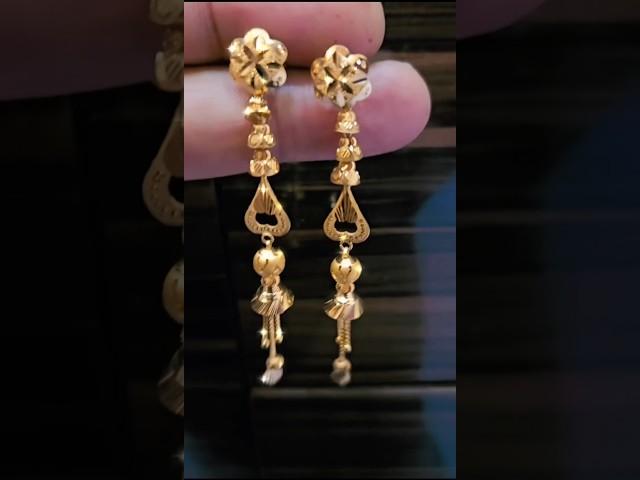 Latest gold sui dhaga earrings design new model 2024//gold sui dhaga earrings design//sui dhaga.