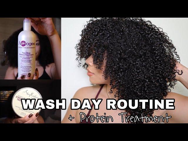 Voluminous Wash Day + Step By Step Protein Treatment!