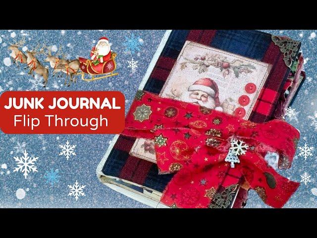 Christmas Joy Junk Journal Flip Through (Sold)