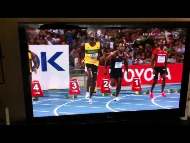 Usain Bolt Fehlstart 100m Leichtathletik WM Daegu 2011 HD