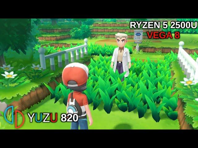 Yuzu EA 820 - 3 Games Tested (Pokémon, Paper mario...) - Ryzen 5 2500 Vega 8