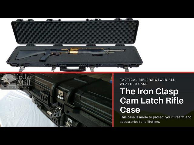 Cedar Mill Firearms Iron Clasp Cam Latch - Top TSA Approved Tactical Rifle Shotgun All Weather Case