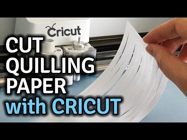 Quilling Paper Strips - 3 Ways to Cut with Cricut Explore Machine - Free SVG