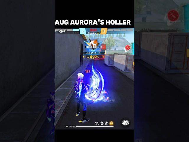 Aug Aurora's holler Skin  #Shorts Free Fire Aura Royal #tranding  #youtubeshorts #funnyvideo